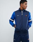 Ellesse Galturg Poly Tricot Track Jacket With Sleeve Panels In Navy - Navy