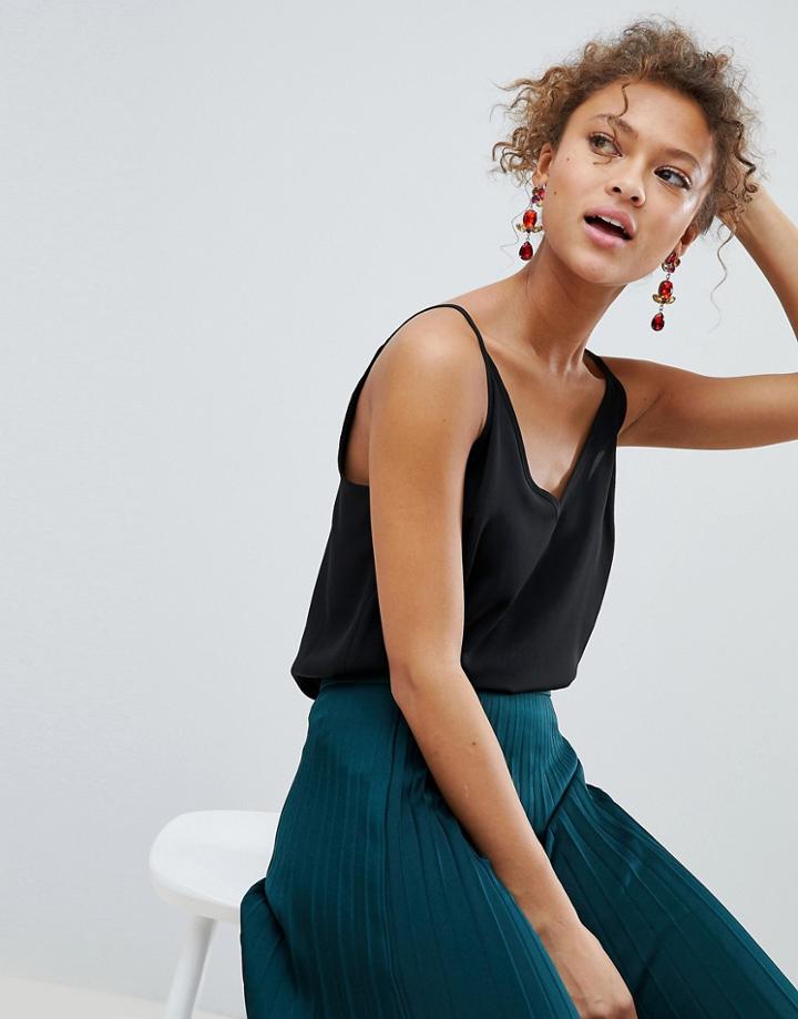 Miss Selfridge Cami Top - Black