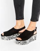 Kg Bells Flatform Sandal - Black