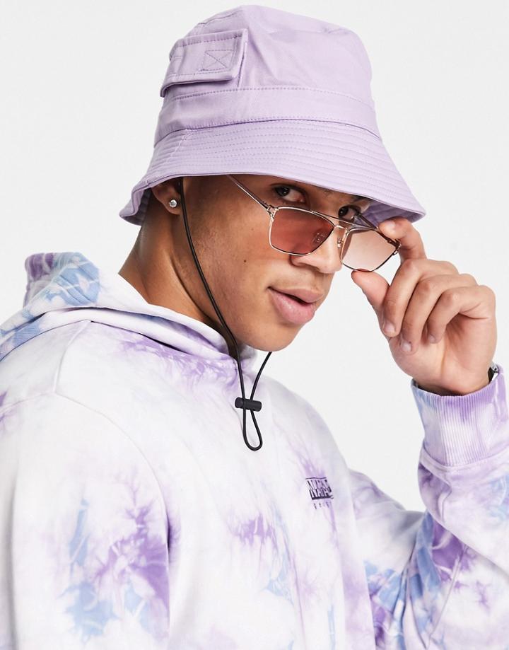 Svnx Vibrant Vacation Bucket Hat In Pastel Purple
