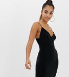 Fashionkilla Petite Mini Cami Dress In Black - Black