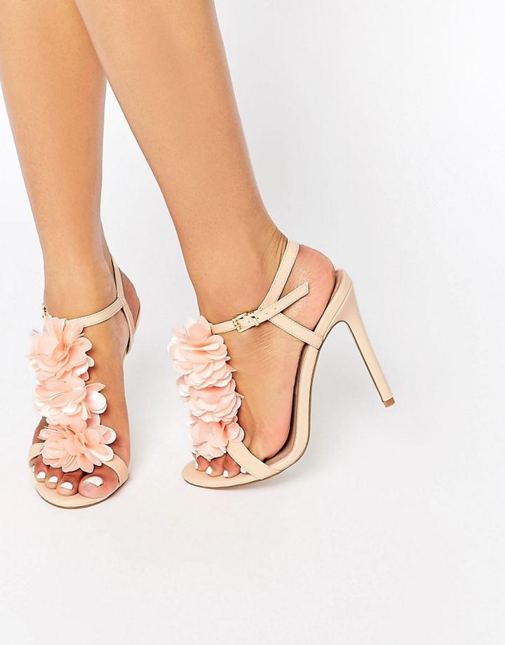 Asos Hit It Off Heeled Sandals - Nude