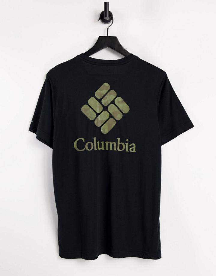 Columbia Maxtrail Logo T-shirt In Black