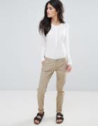 Only Paris Low Skinny Chino Pants - Gray