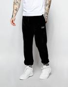 Jaded London Velour Joggers - Black