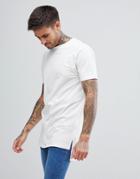 Soul Star Long Line Fade Out Pastel T-shirt - Cream