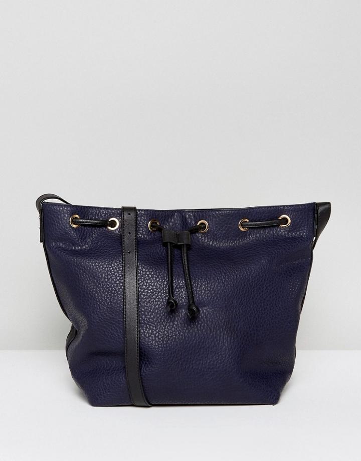 Pieces Bucket Bag - Navy