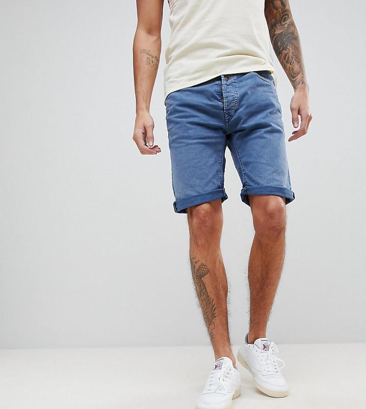 Replay 901 Denim Shorts In Stonewash Blue - Navy