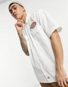 Dickies Clintondale Short Sleeve Shirt In White