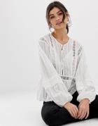Stevie May The Master Embroidered Blouse-cream
