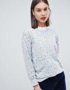 Esprit Multi Polka Dot Sweater - Gray
