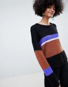 Selected Femme Stripe Knit Sweater - Multi