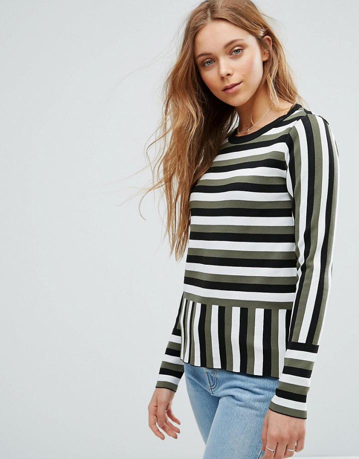 Vero Moda Contrasting Stripe Top - Multi
