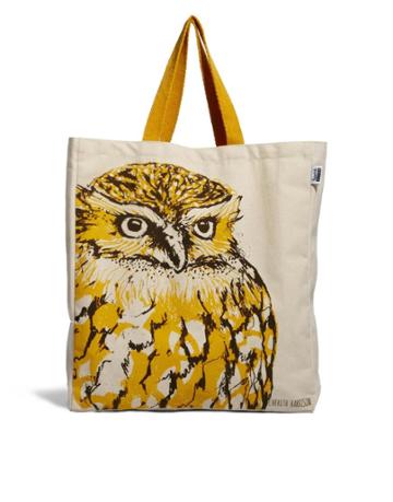 Talented Totes Cherith Harrison Owl Canvas Tote Bag