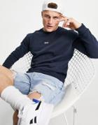 Boss Weevo 2 Crew Neck Sweatshirt In Navy