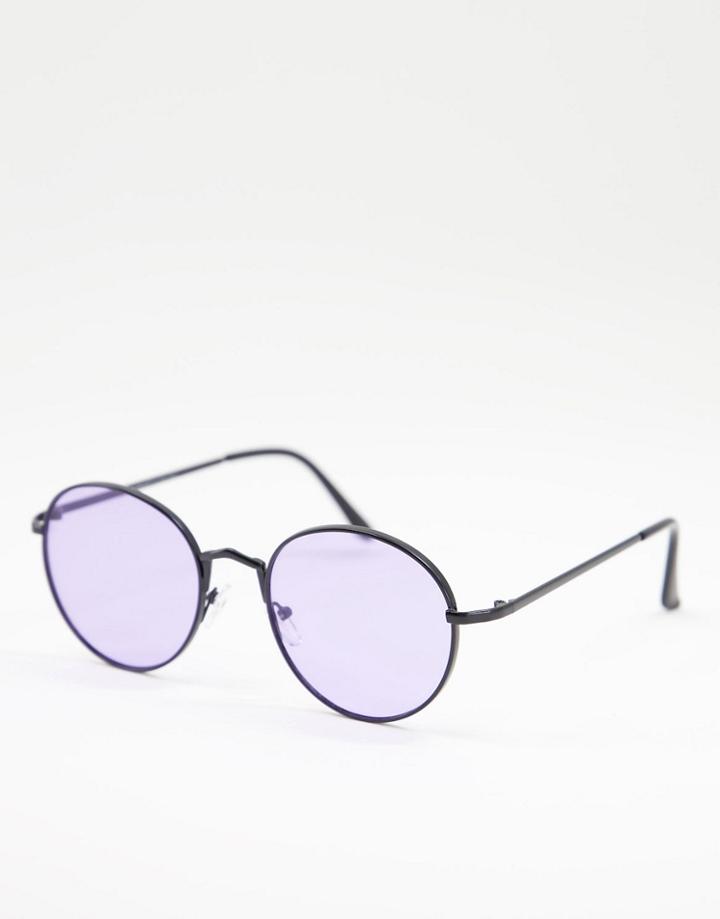Aj Morgan Oversized Round Lens Sunglasses-blues