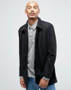 Nicce London Wool Trench Coat - Black