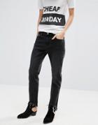 Cheap Monday Common Boyfriend Jeans - Black