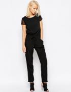 Religion Fortitude Crepe Jumpsuit - Jet Black