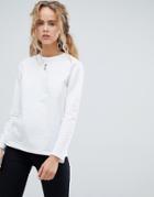 Asos Design Long Sleeve T-shirt With Hope Graphic - White