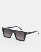 Madein. Chunky Frame Square Lens Sunglasses-black