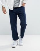 Weekday Drift Loose Cropped Jean Tonal Blue Wash - Blue
