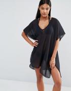 Heidi Klum Swim Black Beach Cover Up - Black