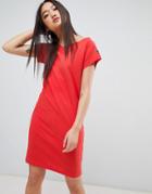 Cheap Monday Yang Logo Fine Dress-red