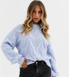 Urban Bliss Balloon Sleeve Cable Knit Sweater