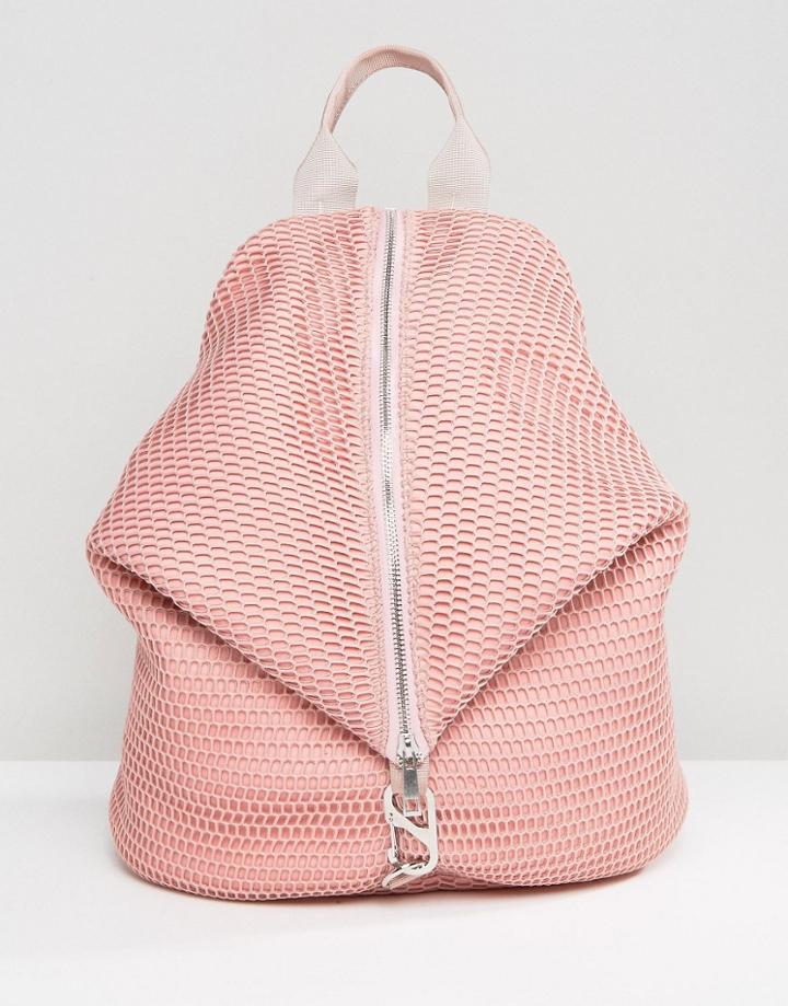 Asos Lifestyle Mesh Dogclip Backpack - Pink