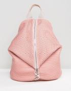 Asos Lifestyle Mesh Dogclip Backpack - Pink