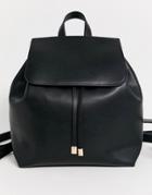Truffle Collection Black Foldover Backpack