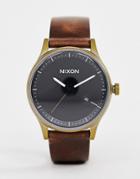 Nixon Station Leather Watch 41mm - Brown
