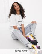 Napapijri Logo T-shirt In White Exclusive At Asos