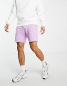 Farah Jersey Shorts In Lilac-purple