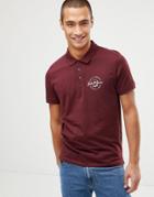 Jack And Jones Polo Shirt With Chest Logo - Red