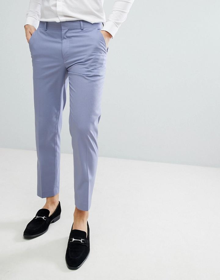 Asos Skinny Smart Pants In Lilac - Purple