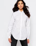 Replay Classic Shirt With Contrast Buttons - White