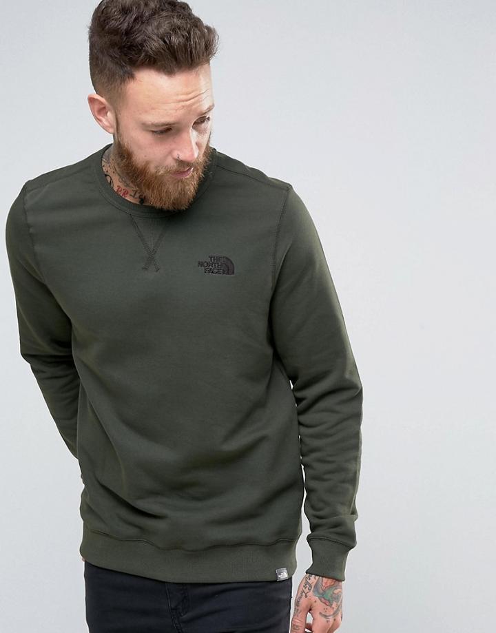 The North Face Sweatshirt With Tnf Logo In Green - Green