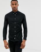 Burton Menswear Oxford Shirt In Black - Black