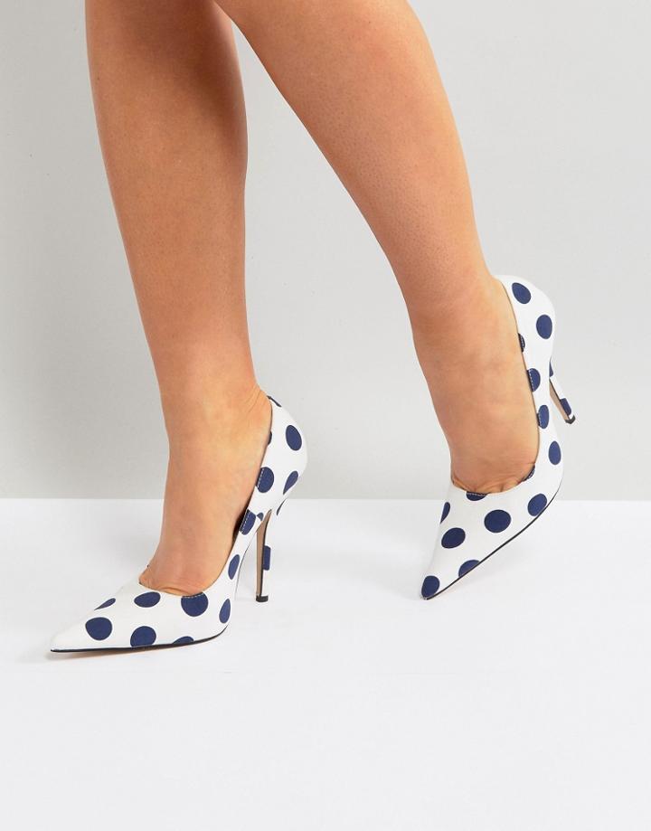 Public Desire Tease Polka Dot Pumps - Multi