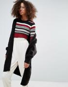 Monki Oversized Cardigan - Black