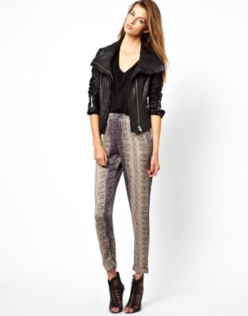Selected Shaka Snake Print Pants