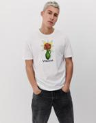 Volcom Flower T-shirt In White - White