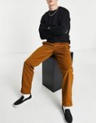 Carhartt Wip Master Relaxed Taper Chinos In Brown