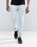 Cheap Monday Tight Skinny Jeans Pale Blue - Blue