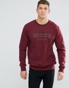 Nicce London Sweatshirt With Signature Logo - Red