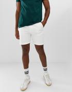 Bellfield Chino Shorts In White - White