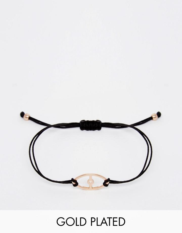Pilgrim Rose Gold Eye Friendship Bracelet - Rose Gold