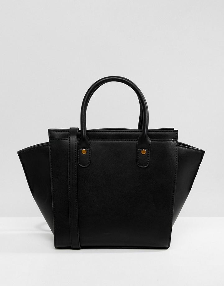Asos Design Winged Tote - Black